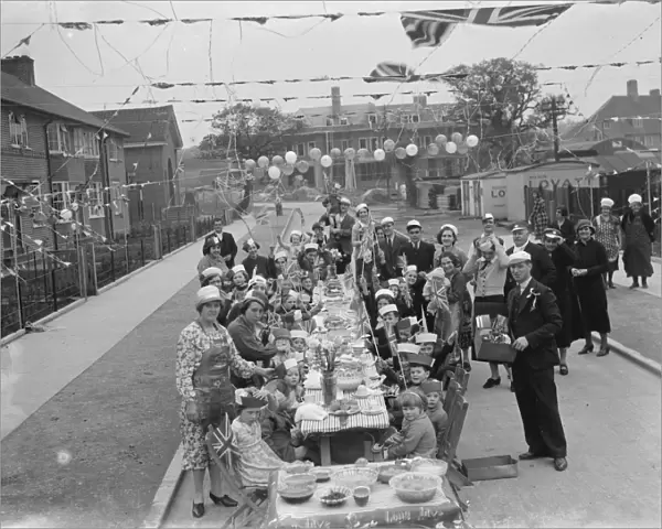 Coronation teas on St Keverne Road in Mottingham, to celebrate the coronation of