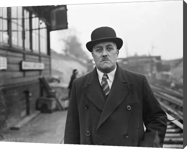Mr Gutbush, The Swanley Station Master. 1938