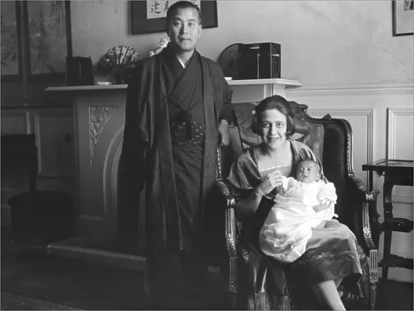Japanese Poets English Bride Mr Gonnoske Komai, with his wife and baby 29 December