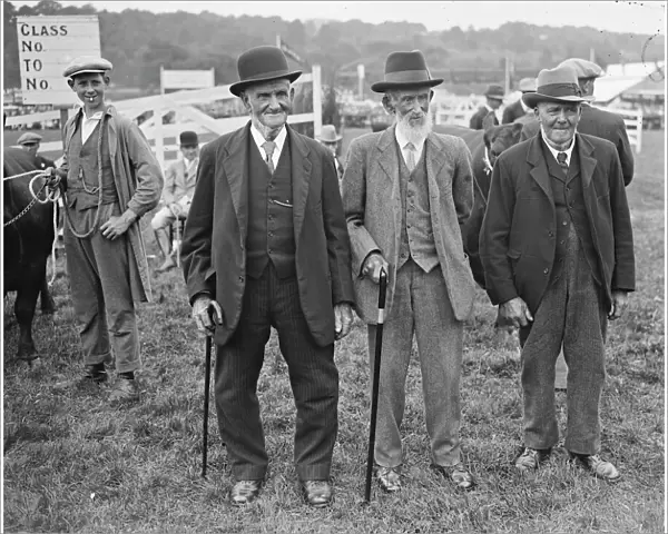 Typical Countrymen Long service estate employees at the Tunbridge Wells Agricultural