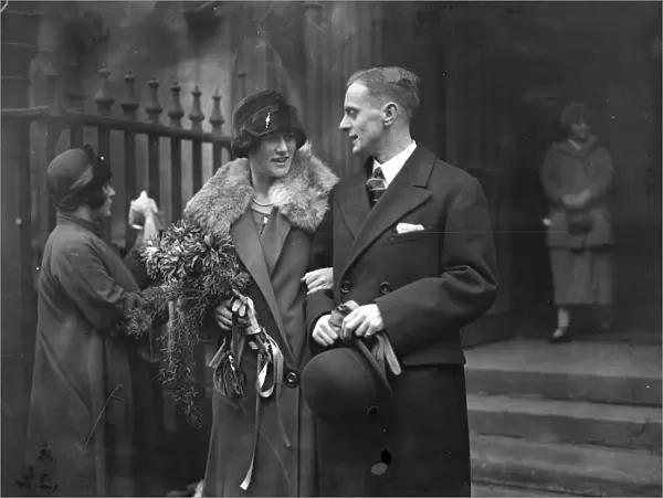 Wedding of Mr F Edward Bullmore and Miss Adeline Roscow at St Dunstans in the West