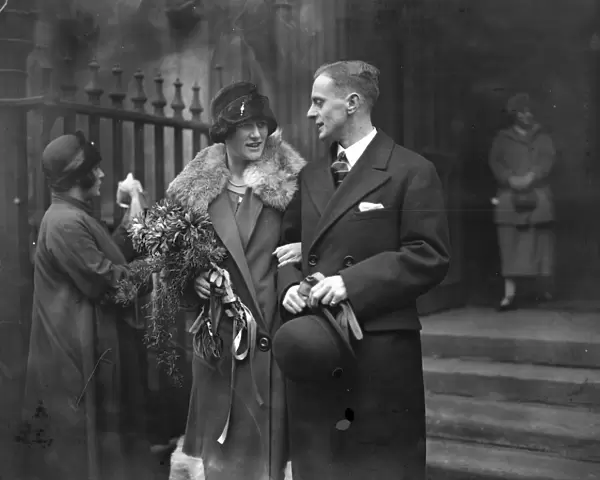 Wedding of Mr F Edward Bullmore and Miss Adeline Roscow at St Dunstans in the West
