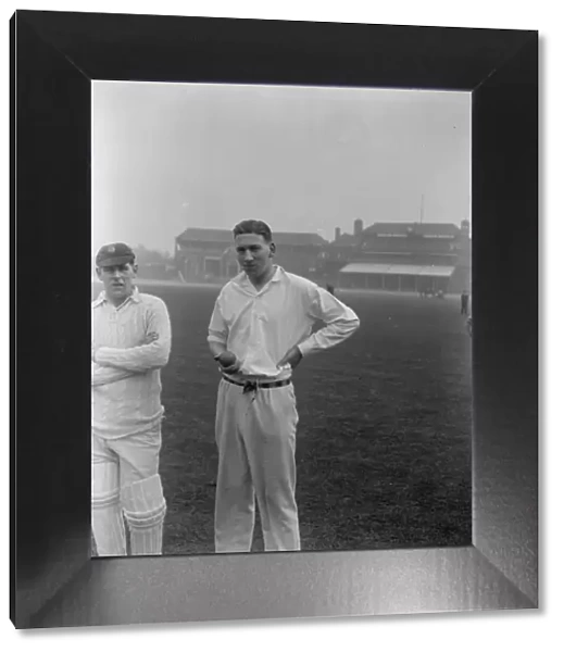 Surreys new cricketer. Alf Gover, the new Surrey cricketer. 24 April 1928
