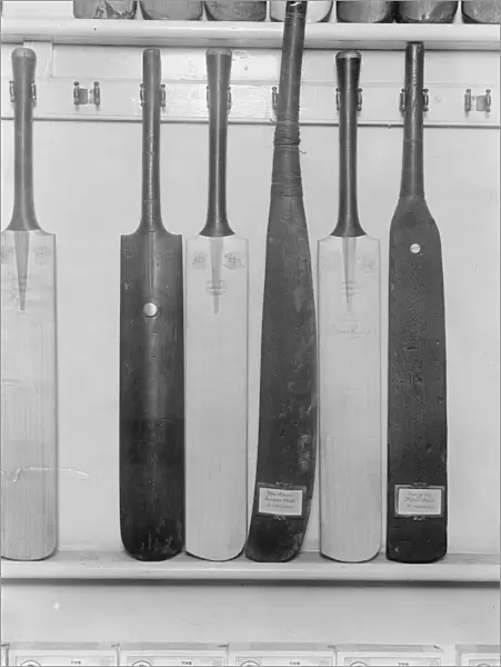 Cricket Bat Making at John Wisdens Centre the oldest bat in existence ( 1750 )
