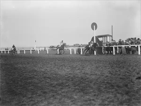 Double Chance wins the Grand National Double chance passing the winning post 27