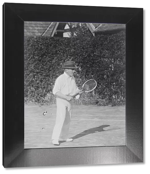 Tennis at Cannes, France Sir Stephenson Kent, K C B, director General of Munitions