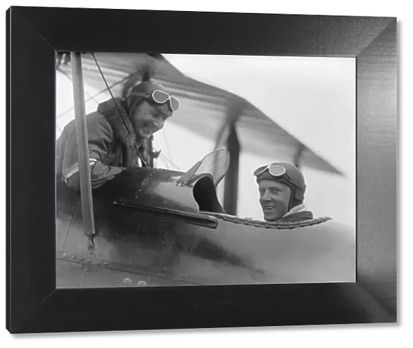 Aviators J G Weir on left Master of Semphill on right