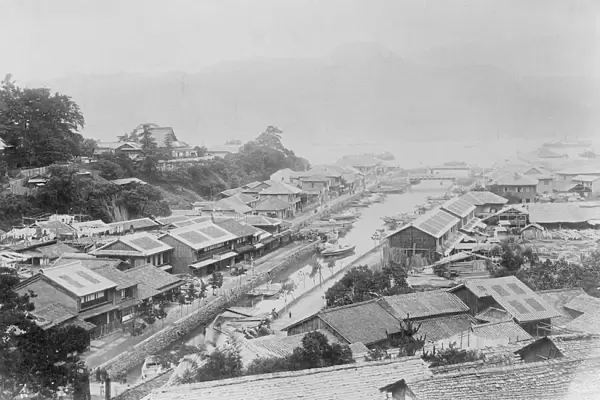 Nagasaki on the island of Kyushu in Japan, The Oura Quarter 13 April 1922