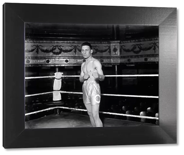 Billy Bird, British lightweight boxer. 10 April 1928