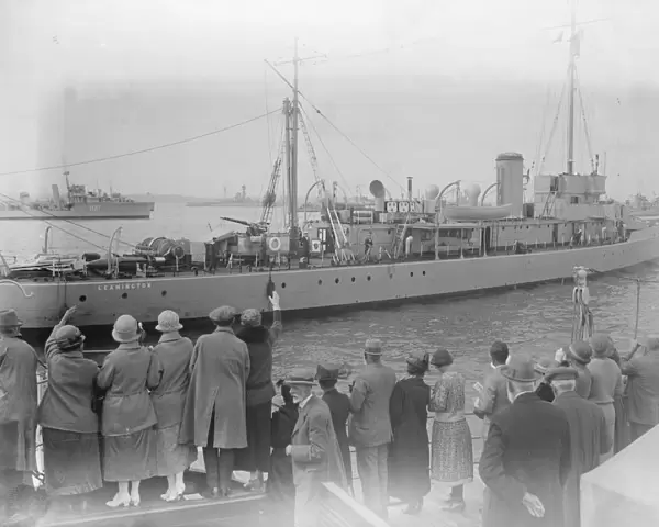 Naval review at Spithead. HMS Leamington. 26 July 1924