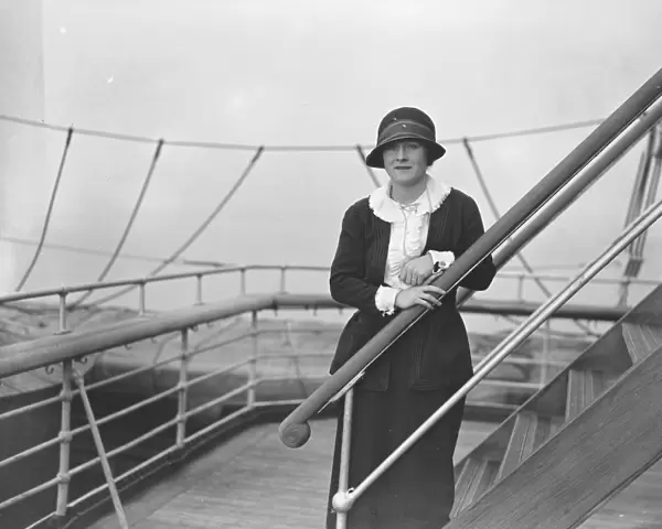 On the SS Berengaria Miss Maggie Teyte, The prima donna 23 February 1924