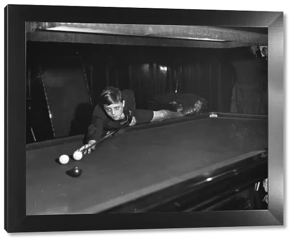 Boys Billiards Championship at the Burwat Hall, Soho Square Jack Briggs, aged