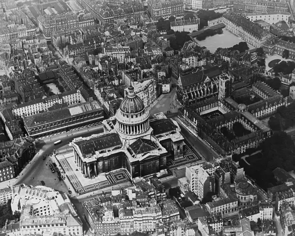 Paris as seen from the air. Showing the Pantheon. 1 November 1928