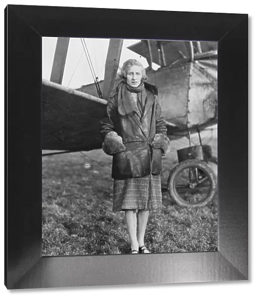 Mrs Ranald, the 19 year old girl who took her pilots certificate with ease at Brooklands