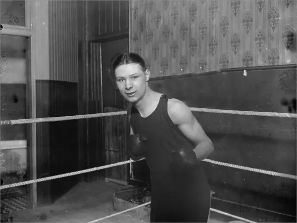 Kid Pattenden, boxer. 1 February 1927