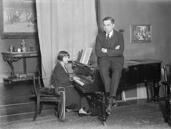 Miss Ruby Helder with her husband Mr Bonestell 8 January 1925