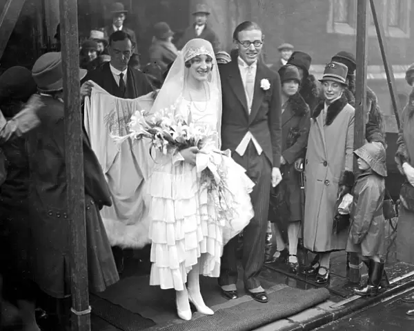 Wedding of Mr Spencer Curtis Brown and Miss Enid Jean Watson at St Columbas Pont Street, London