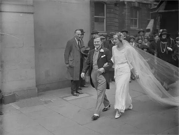 A wedding in the temple. The marriage between Mr Harold Heathcote Williams, of 3