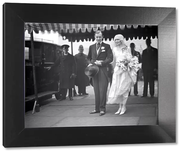 Wedding of Mr D. Oakshott and Miss Joan Withington at St Margarets, Westminster