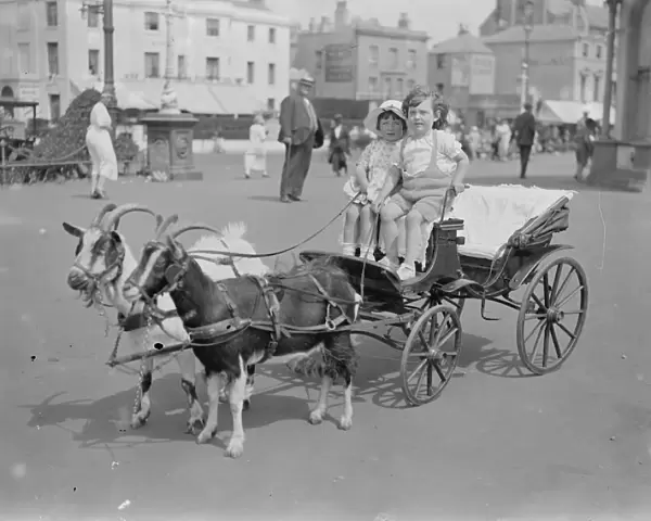 At Worthing - The goat chase. 11th August 1923