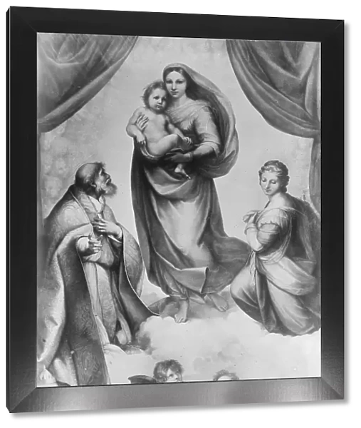 The Sistine Madonna an oil painting by the Italian artist Raphael 1919