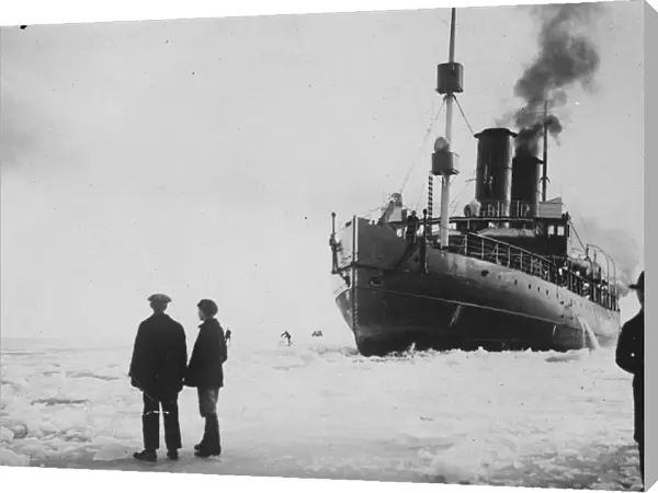King Winter comes to Finland. A picture showing the Finnish ice breaker Tarmo