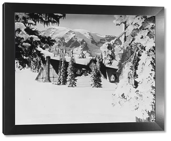 Americas record winter. A photograph from Rainier National Park, Washington