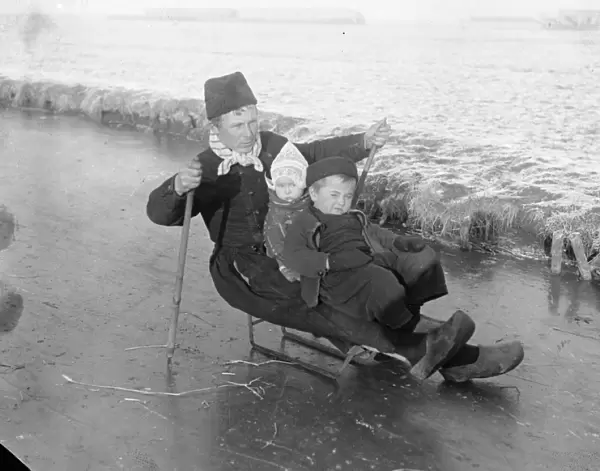 Holland Ice Bound Telegrams from Holland state a hard frost and fierce cold prevail