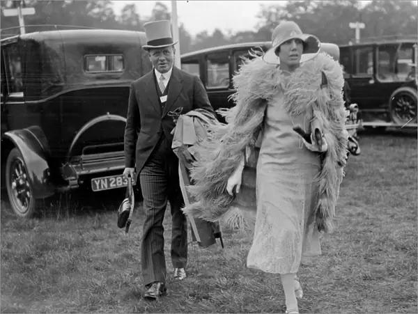 At the Ascot races - Lady Congleton and companion. 1926