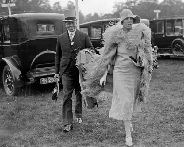 At the Ascot races - Lady Congleton and companion. 1926