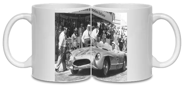 Stirling Moss became the first Englishman to win the 1000 mile road race