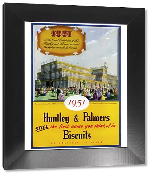 Advertising poster for Huntley and Palmers biscuits - 1951 Festival of Britain