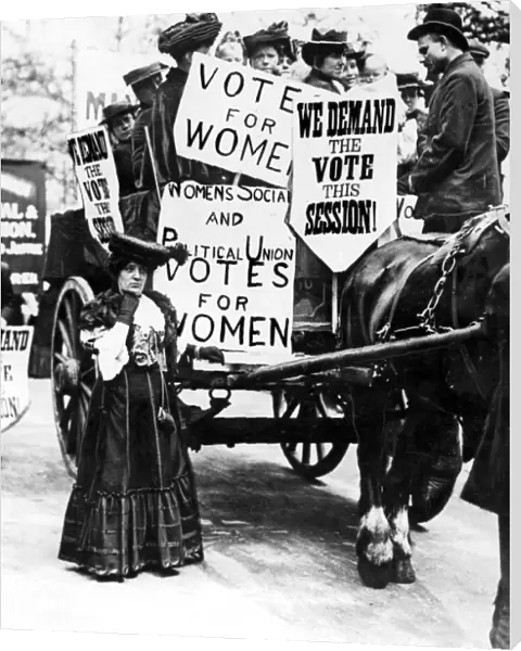 Suffragette demonstration. 21st May 1906