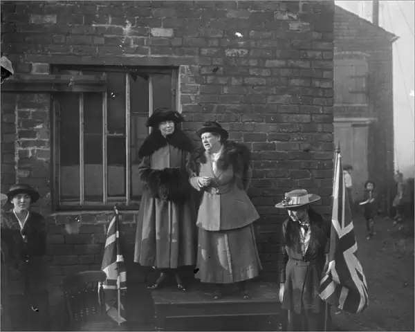 Opening of Miss Christabel Pankhursts campaign at Smethwick, Staffordshire 28