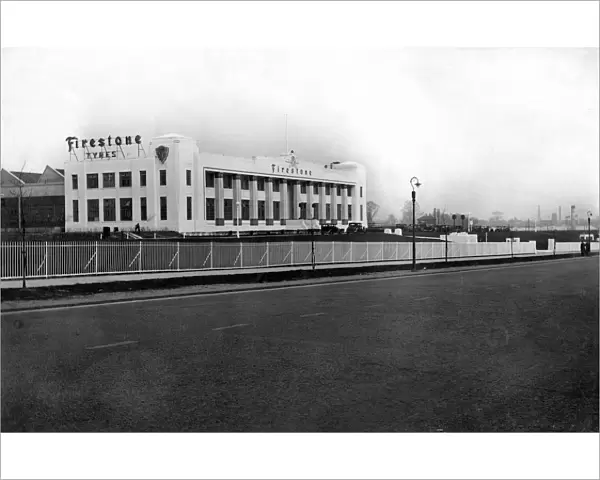 London. Brentford. The Firestone Tyre Factory on the Great West Road