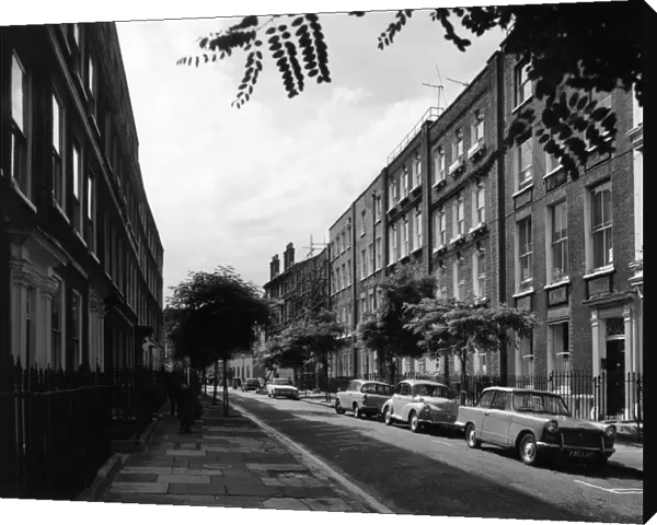 An early Georgian terrace of houses in Great Ormond Street, Bloomsbury, London