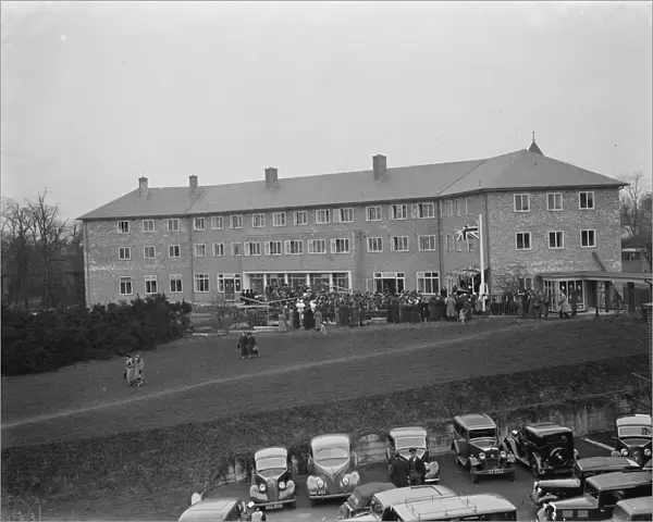 The new nurses homes at the Memorial Hospital in Shooters Hill, London, where Sir
