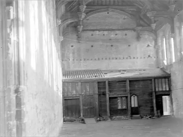 Interior of Eltham Castle, London. 1934