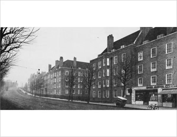 Housing cottage estates and multi storey flats East Dulwich Estate London