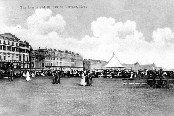 The Lawns and Brunswick Terrace, Hove, East Sussex, England. 1904
