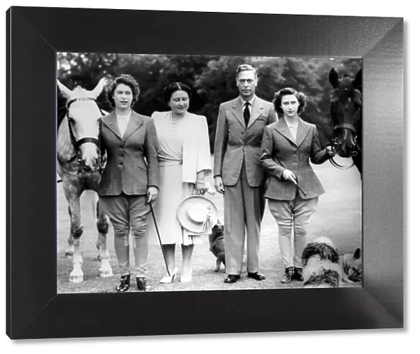 Her Majesty, Queen Elizabeth, The Queen Mother with King George VI and their daughters