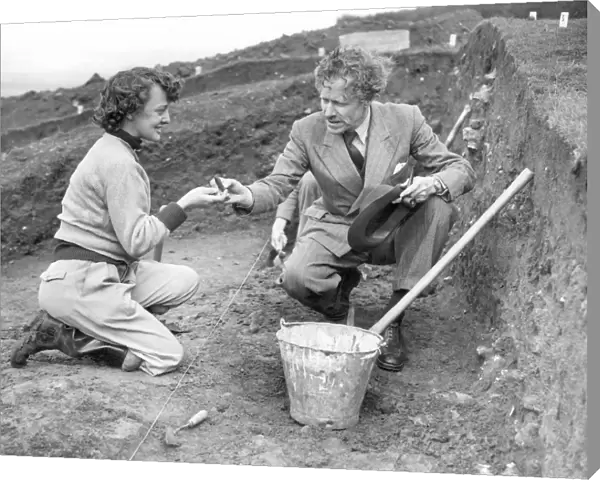 Sir Mortimer Wheeler Archaeologist and personality of TV programme Animal, Vegetable