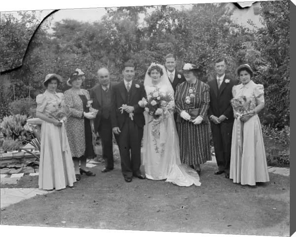 The wedding of Mr Francis William Elliston Erwood and Miss Vidam Cotton Cory in Sidcup, Kent