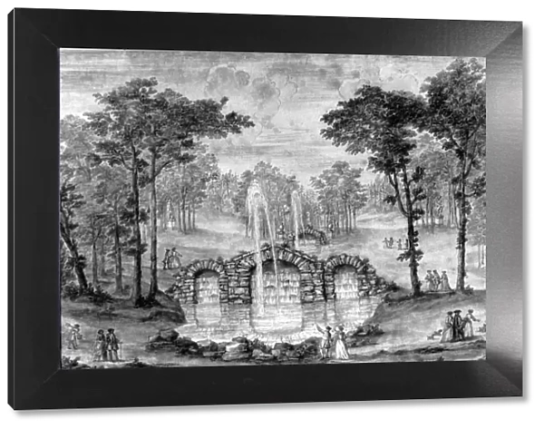 Drawing by William Kent for the Cascades at Rousham
