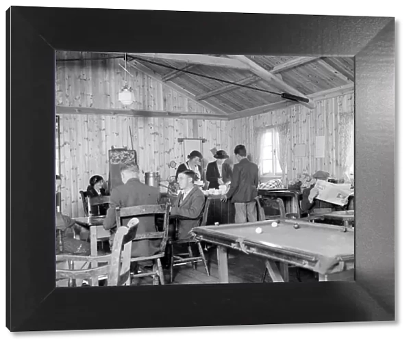 Unemployed hut at Sidcup, Kent. 1934