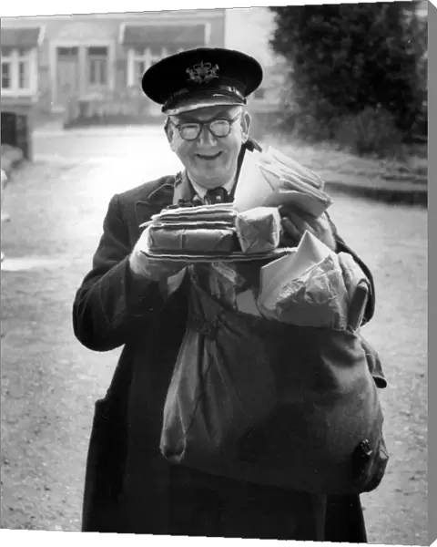 On His Last Delivery, 12th November 1959 Postman Frederick Smith of Essex Road, Longfield