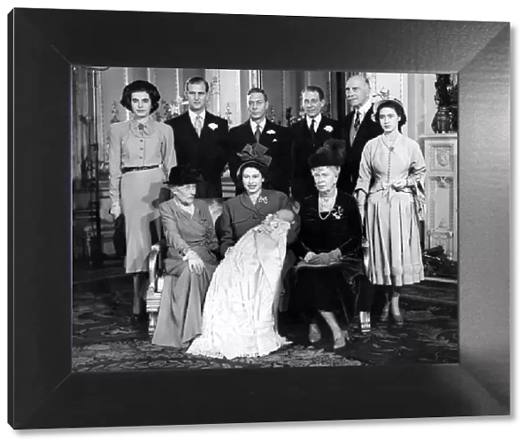 The Christening Group in Buckingham Palace December 1948 Christening of Princess