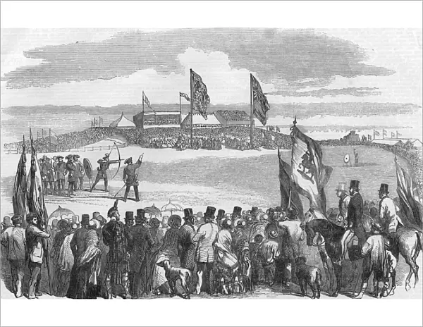 Fete of the Royal Company of Archers, on the links of Montrose. 18 May 1850