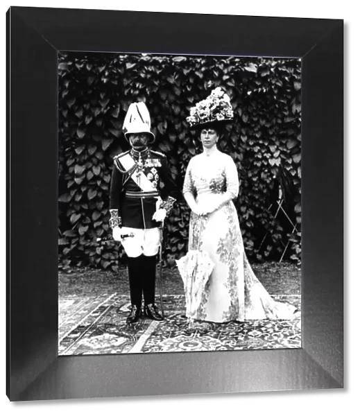 1912 A formal unpublished portrait of King George V and Queen Mary