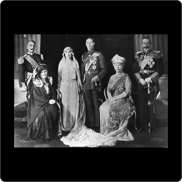 Elizabeth Bowes Lyon (Queen Mother) marries Duke of York (King George VI) Wedding